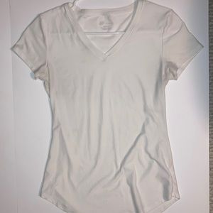 No Boundaries White V Neck Shirt